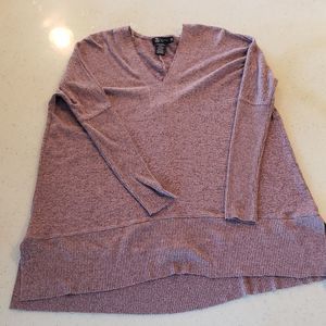 Over size v neck 3/4 sleeve